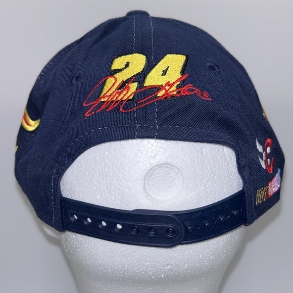Dupont Motorsports Nascar Navy Blue Flames #24 Jeff Gordon Chase Authentic Hat - Picture 3 of 7